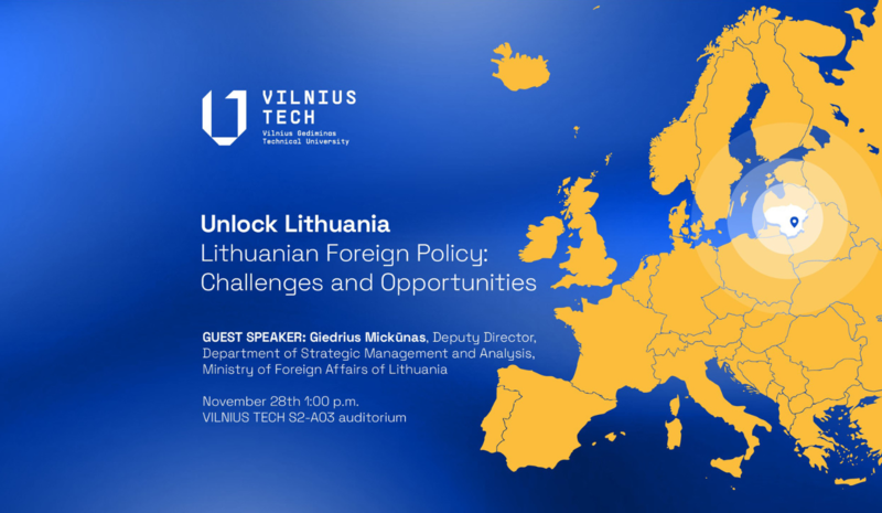 “Unlock Lithuania”: atvira pilietiškumo paskaitai visai VILNIUS TECH bendruomenei